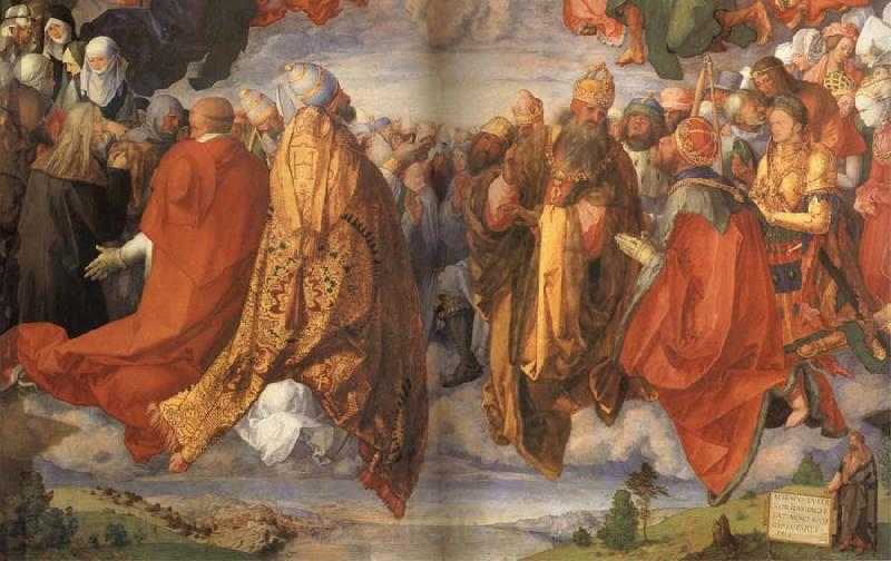 Albrecht Durer The Adoration of the Holy Trinity Norge oil painting art